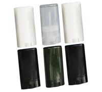 VALICLUD 6pcs 15g Diy Lipstick Tubes and Lip Balm Containers Oval Flat Caps Refillable Storage for Lip Gloss Holder Suitable for Travel and Personal Use Random Color