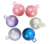 VALICLUD 6Pcs 17Mm Japanese Bell Pendant Hanging Bell round Accessories Crafted from Full Copper Water Sound Effect for DIY Hanging and Home Décor Accents