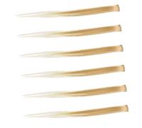 VALICLUD 6Pcs 50cm Gradient Color Hair Extensions Highlight for Women Synthetic Straight Hairpiece for Parties and Festivals Easy to Use Hair Accessory