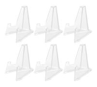 VALICLUD 6pcs Acrylic Easel Stands Badge Coin Display Stands Elegant Practical Desktop Jewelry Storage Displaying Coins