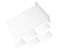 VALICLUD 6pcs Adjustable Acrylic Sign Holder Double Sided Display Stand for Office and Retail Use Clear Poster Frame with DIY Angle for Table Signs Menu Photos and Flyers