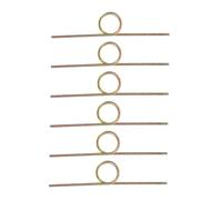 VALICLUD 6PCS Adjustable Metal Torsional Springs Replacement for Garbage Can Lids Heavy Duty Trash Bucket Lid Support Spring Easy Installation Flip Trash Can Parts