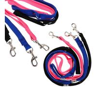 VALICLUD 6pcs Adjustable Nylon Dog Grooming Straps, Slip Leash Pet Bathing Rope for Small to Medium Dogs, Sturdy Grooming Supply with Blue, Black, and Pink Colors for Professional and Home