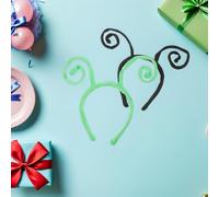 VALICLUD 6Pcs Adult Antenna Headbands for Costume Cosplay, Butterfly and Alien Hair Accessories, Black and Green Pretend Play Headbands for Halloween Party and Dress Up