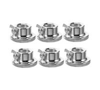 VALICLUD 6pcs Barbell Locking Nuts Self-locking Anti-slip Cast Iron Screw Clamps for Dumbbell and Barbell Bars Fitness Weight Securement