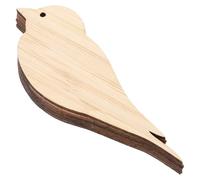 VALICLUD 6pcs Bird Shaped Bamboo Bookmarks for DIY with Double-Sided Blank Design, Easy to Colour Creative Craft Book Page Markers, for Graduation and Teacher's Day