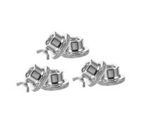 VALICLUD 6pcs Cast Iron Anti-slip Lock Nuts for Barbell Dumbbell Bars Self-locking Hex Nuts Compatible with Various Weight Bars Wear-resistant Gym Equipment Upgrade