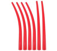 VALICLUD 6pcs Caulking Gun Nozzle Tip Caulking Applicator Nozzle Tip Plastic Red Flexible Angle Extension for Window Sausage Caulk Gun Sealing