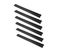 VALICLUD 6PCS Classic Black Folding Fan Frames Plastic Ribs Japanese Style DIY Craft Kit Chinese Fan Parts for Martial Arts Tai Chi Cosplay Cultural Festival Decorations