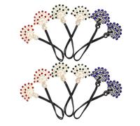 VALICLUD 6pcs Crystal Hair Bun Maker - Rhinestone Twist Hair Curler - Lazy Bun Clips - Elegant French Hairstyle Clips Easy Fast Snap Roll Tool For Women Girls Accessories