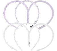 VALICLUD 6pcs Cute Women Headbands Set Minimalist Hair Bands for Teens Comfortable Face Washing Everyday Use for Parties Festivals Travel