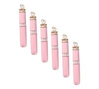 VALICLUD 6pcs DIY Lip Gloss Tubes Hydrating Lip Tint Pink Lipgloss Kit for Girls
