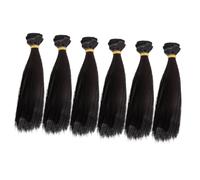 VALICLUD 6pcs Doll Wigs for Dolls Soft High Temperature Extensions Straight Wig Hair for DIY and Crafting Projects