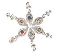 VALICLUD 6pcs Dreadlocks Hair Rings Hair Pendants for Braids Easy to Use for Stylish Looks for Daily Wear Shopping and Dates
