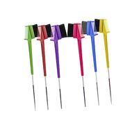 VALICLUD 6pcs Dual-ended Eyebrow and Lash Comb Brush Set with Pp Handle Multifunctional Brow Brush for Precise Makeup and Hair Stroke Styling, Suitable for Women’s Daily Beauty Routine