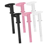 VALICLUD 6Pcs Eyebrow Calipers Double Scale Ruler for Accurate Eyebrow Shaping Easy to Use Measuring Tool for Makeup Professionals and Beginners