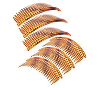 VALICLUD 6pcs French Side Combs for Women Hair Accessories for Weddings Birthdays Fine Teeth Hair Combs for Secure Styling
