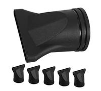 VALICLUD 6pcs Hair Dryer Nozzle Accessories Concentrator for Blow Dryer Plastic Black