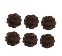 VALICLUD 6Pcs Handheld Massage Balls Natural Walnut Acupressure Stress Relief for Joint Circulation Memory Improvement Suitable for Seniors and Relaxation