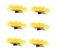 VALICLUD 6pcs Hawaiian Sunflower Hair Clips Floral Daisy Hairpins for Women Beach Holiday Accessories Elegant Hair Barrettes for Weddings Parties Comfortable Fit Charming Design