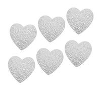 VALICLUD 6Pcs Heart Shaped Woven Dining Placemats Anti-skid Heat-resistant Table Mats for Home and Restaurant Elegant Table Decor