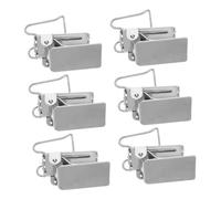 VALICLUD 6pcs Heavy Duty Rug Clips Metal Carpet Holders with Jaw Grip for Hanging Rugs Curtains Quilts and Blankets for Home Decor and Organization