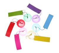 VALICLUD 6pcs Japanese Wind Chime: 7cm Colored Glass Hanging Wind Bells Balcony Hanging Glass Bell Pendants for Gardens Patios Window Decorations