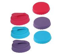 VALICLUD 6pcs Leak Silicone Can Lids Reusable Standard Beverage Covers for Soda Cans Spill Drink Protectors for Outdoor Picnics Camping Parties and Travel