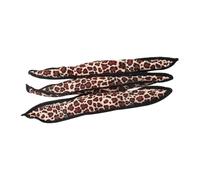 VALICLUD 6pcs Leopard Print Large Sponge Hair Rollers Heatless Curling Tools for Women Soft Hair Curler for Natural Wavy Styles Reusable DIY Styling Accessories