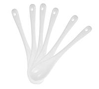 VALICLUD 6Pcs Long Handle Ceramic Stirring Spoons Multi-use Bar Mix Spoons for Coffee Dessert Milk Tea Soup Mixing