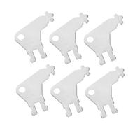 VALICLUD 6pcs Metal Toilet Paper Dispenser Keys Compatible with Georgia Pacific Replacement Paper Towel Dispenser Keys for Bathroom and Office Use and Easy to Use