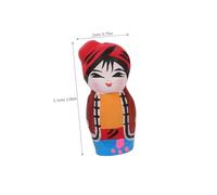 VALICLUD 6pcs Multicultural Resin People Figures with Traditional Peking Opera Masks for Dollhouse Decor Small Handcrafted Cultural Figurines for Preschool Play and Home Display