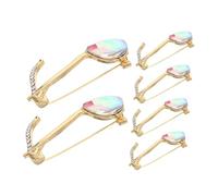 VALICLUD 6pcs Musical Note Brooch Pins for Women Creative No-sew Lapel Accessories Compact Music-themed Clips for Clothes Bags Hats Practical Collar Holders Stylish Music Lovers