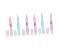VALICLUD 6pcs Nail Polish Removal Pens and Nail Art Correction Tools Light Blue Purple Pink Set for Manicure Edge Cleaning and Cuticle Refinement Suitable for Professional and