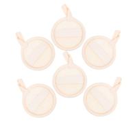 VALICLUD 6pcs Natural Loofah Face Exfoliating Pads Deep Pore Cleansing Facial Scrubber for Women and Men Hygienic Chemical Makeup Remover Sponges Lightweight Travel Friendly Skin Care Pads