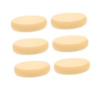 VALICLUD 6pcs Oval Makeup Sponges Thick Dual-use Facial Powder Puff for Wet and Dry Foundation Application Skin-friendly with Uniform Tiny Pores for Smooth Natural Finish