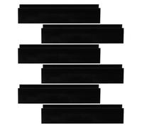 VALICLUD 6pcs PET Dog Grate U Shape Groove Fittings for Gate Reinforcement | Black Finish, Plastic, Quick Setup, 20mm Gap Design, Anti-shift Hold for Safety Gates Indoors