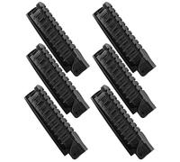 VALICLUD 6pcs Portable Foldable Hair Combs Lightweight Plastic Double-headed Anti-static Pocket Brushes for Travel and On-the-go Touchups Suitable for Men and Women