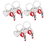 VALICLUD 6pcs Portable Sublimation Blank Keychains Heart-Shaped Key for Custom Phone Hanging Decor Lightweight and Keychain Blanks for Crafts