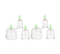 VALICLUD 6pcs Professional Joint Massage Suction Cups Set U-Shaped Vacuum Cupping Kit for Muscle Relaxation Anti-Cellulite Therapy Targeting Precise Joint Areas Full Body Coverage