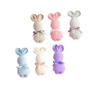 VALICLUD 6Pcs Rabbit Shaped Towels Cute Household Towels Absorbent Skin Friendly for Easter Celebrations Adorable Accessories