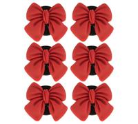 VALICLUD 6pcs Red Bowknot Car Air Vent Clips Resin Aroma Diffuser Multiuse Freshener with Long Term Fragrance for Car Air Conditioning Vents Stylish Decorative Charm and Office