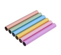 VALICLUD 6pcs Sealed Light-proof Nail Art Pen Caps Matte Rainbow Color 8mm Inner Diameter Nail Brush Extension Covers for Manicure Tools