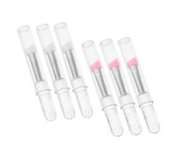 VALICLUD 6pcs Silicone Eyeliner Applicator Brush with Transparent Cover Multi Purpose Makeup Tool for Precision Eye Makeup and Creative Craft Projects for Natural Looking Eyebrows