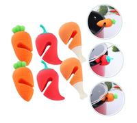 VALICLUD 6pcs Silicone Lid Lifters Pot Pan Boil Stoppers Kitchen Spill Stoppers Cartoon Design for Saucepans Lids Overflow Prevention Slow Cooking