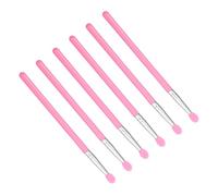 VALICLUD 6pcs Silicone Lip Mask Brush Portable Applicators for Lip Balm Eyeshadow Soft Brush Heads for Easy Cleaning for Home Professional Use Lightweight Convenient