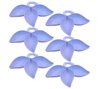 VALICLUD 6pcs Small Animal Feeding Bowls with 3-Section Hanging Pet Food Container, Anti-Bite Plastic Hamster, Chinchilla, Rabbit Feeder for Cage Use