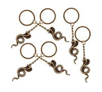 VALICLUD 6pcs Snake Keychain Amulet Key Stylish Charms for Car Handbag Cute Wildlife Pendants Meaningful for Year Chinese Zodiac Celebrations