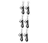 VALICLUD 6pcs Soccer Keychain Cute Sports Football Keyrings for Bags Backpack Decor for Parties and Rewards Material Eye-catching Design for Men and Women