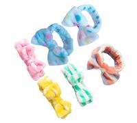 VALICLUD 6pcs Soft Elastic Hair Bands for Women Girls Running Headband Tennis Spa Bow Hair Band